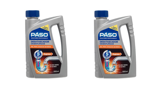 Desatascador Profesional Gel Paso: Pack de 2 Unidades