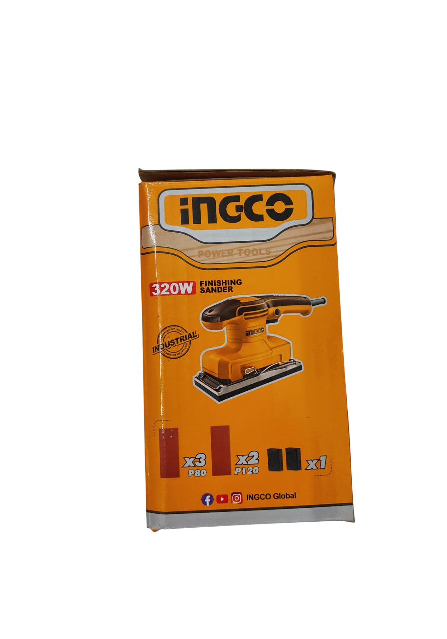 INGCO Lijadora Orbital FS3216 - Incluye 5 Papeles de Lija