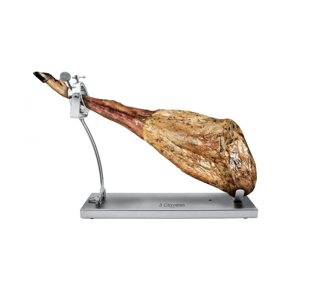 Jamonero Soporte para Jamón en Acero Inoxidable Plegable Giratorio Profesional