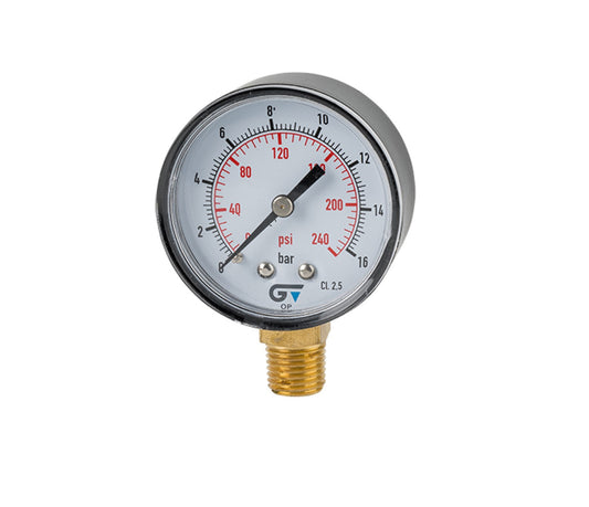 Manómetro Medidor de Presión Radial Salida Inferior