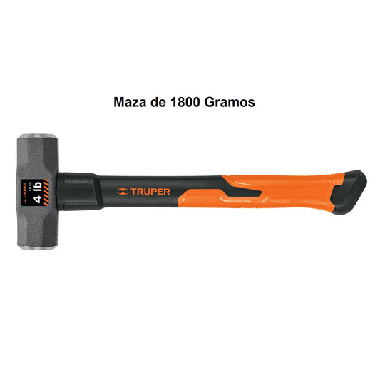 Maza Marro Octogonal Mango Fibra de Vidrio - Disponible en varios tamaños