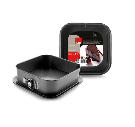 Molde tarta desmontable cuadrado con base Extra Moka