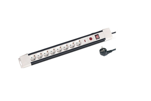 Regleta de Enchufes de 8 Tomas | Ladrón de 8 Enchufes con Cable de 1,5 Metros de Largo