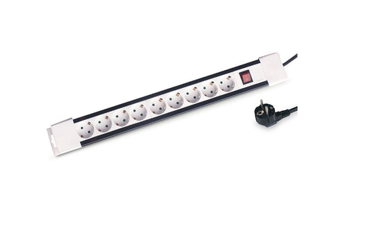 Regleta de Enchufes de 9 Tomas | Ladrón de 9 Enchufes con Cable de 1,5 Metros de Largo