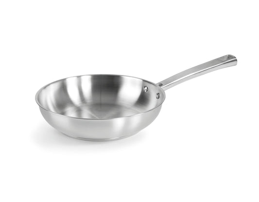 Sartén Sin Antiadherente Modelo Foodie | Sartén de Acero Inoxidable | Compatible con Todo Tipo de Cocinas