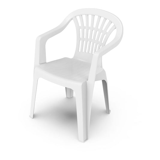 White Stackable Outdoor Chair