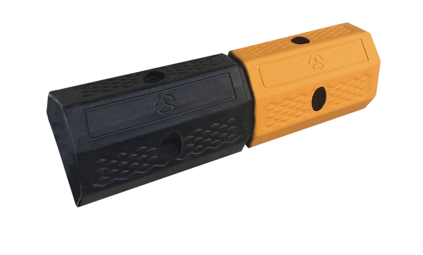 Tope de Coche para Aparcamiento, Tope de Goma para Parking, 50×16×10 cm, Señalizador y Delimitador de Estacionamiento, Barrera Limitadora de Rueda para Coches de Gran Resistencia y Flexibilidad, Amarillo y Negro