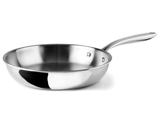 Sartén sin Antiadherente TriChef, Sartén Tricapa en Acero Inoxidable 18/10, Libre de Tóxicos, Apta para todo tipo de cocina