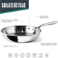 Sartén sin Antiadherente TriChef, Sartén Tricapa en Acero Inoxidable 18/10, Libre de Tóxicos, Apta para todo tipo de cocina