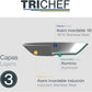 Sartén sin Antiadherente TriChef, Sartén Tricapa en Acero Inoxidable 18/10, Libre de Tóxicos, Apta para todo tipo de cocina