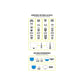 Descargador de Baño WC Cisterna Pulsador Universal Interrumpible con Base y Goma de Asiento