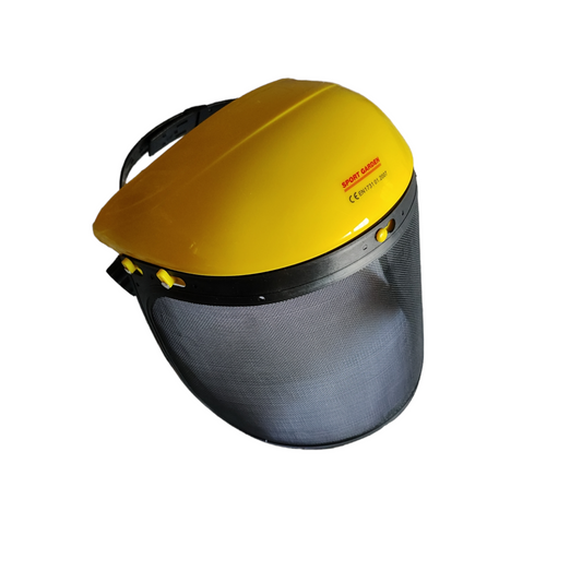 Pantalla de protección para trabajos con desbrozadora