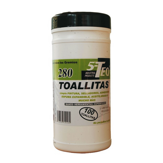 Toallitas limpiadoras manos bote 100 unidades