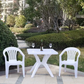 Silla de Exterior Apilable Color Blanco