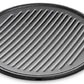 Plancha Asador Grill Esmaltado con Ranuras Color Negro 46 cm 2 Asas