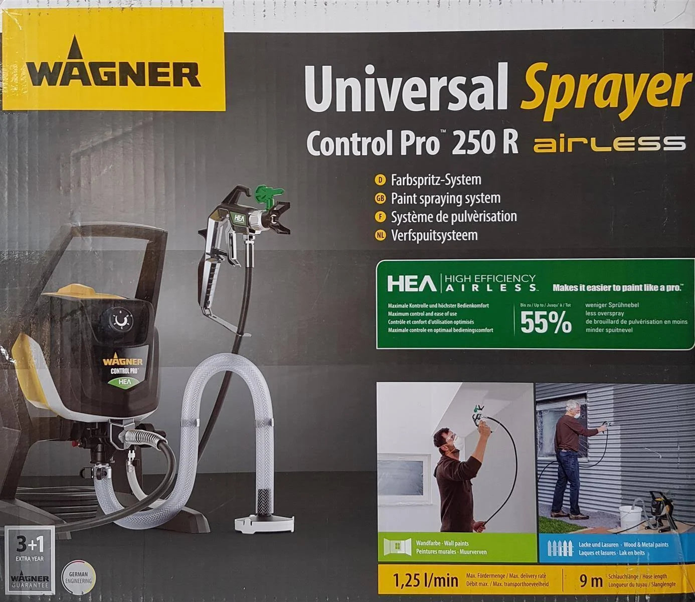 Pulverizador de Pintura Airless Profesional Pintura Hea Control Pro 250R