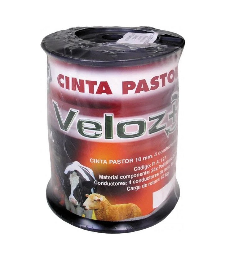 Rollo de Cinta de Pastor 10 mm x 200 metros