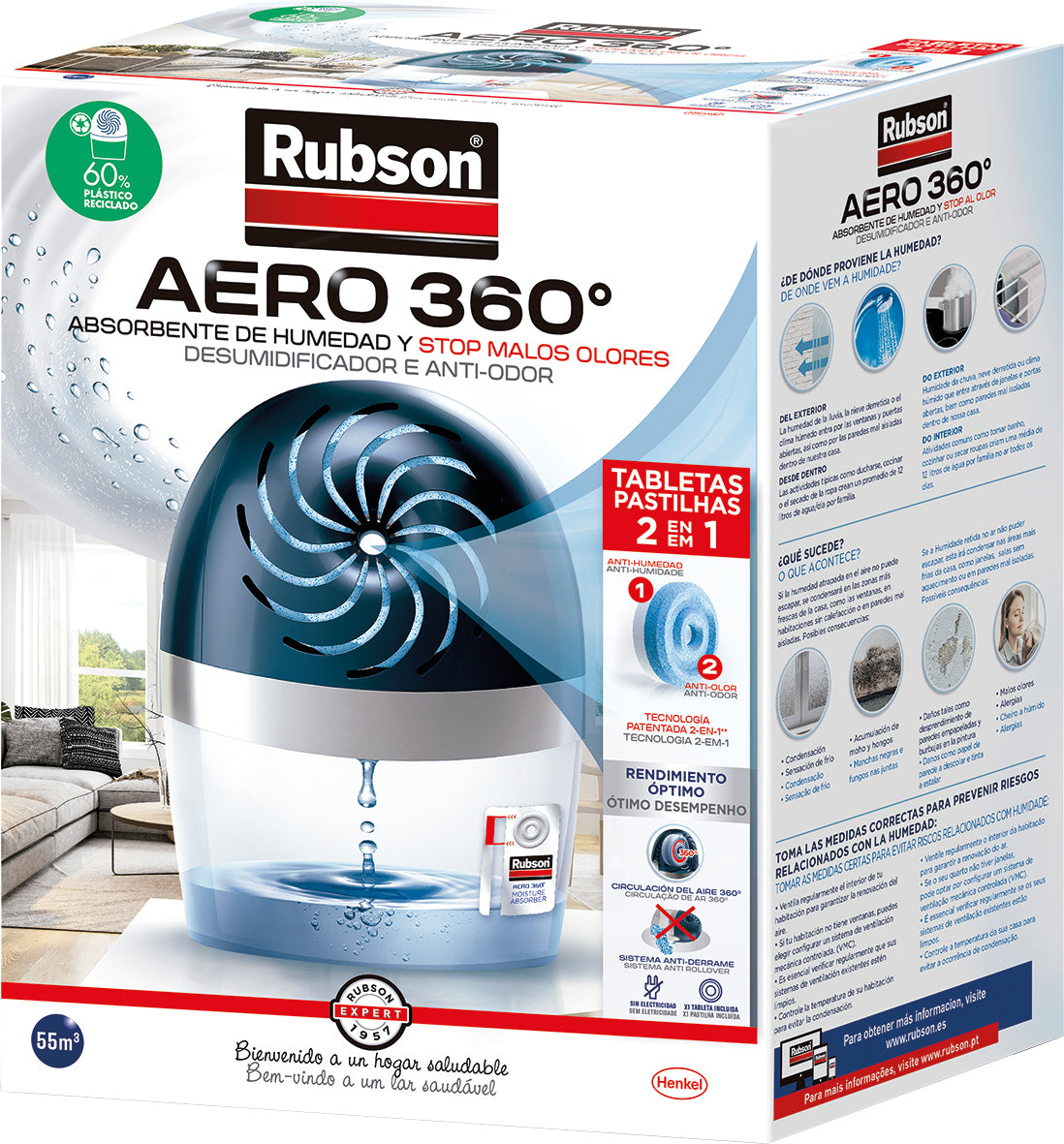 Deshumidificador AERO 360º Rubson