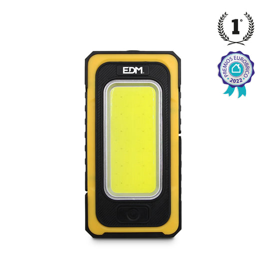 Linterna LED Solar y Batería Portátil Solar Recargable con Gancho e Imán COB 10W 750lm