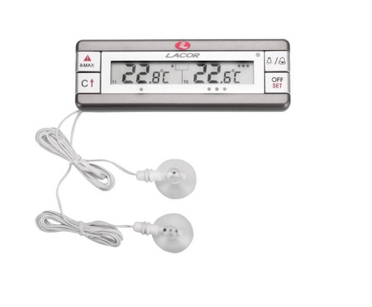 Termómetro alarma para nevera y congelador