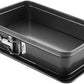 Molde para tartas desmontable rectangular con base Extra Moka